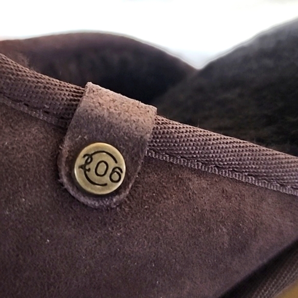 206 Collective Mens Sheep Fur Shearling Lined Slide Slipper Shoe Brown Size 12 - Picture 14 of 14